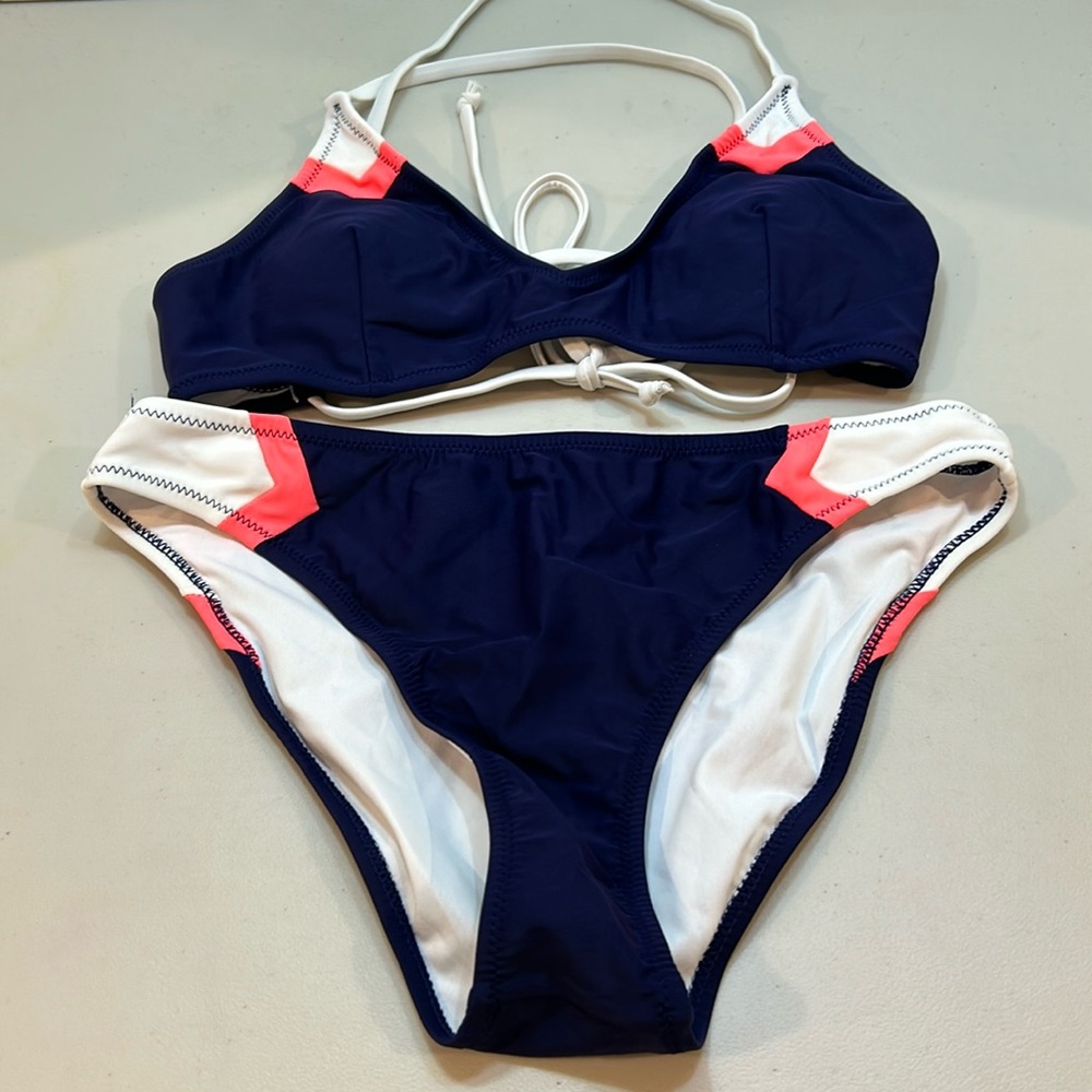 Cupshe Color Block Bikini Set